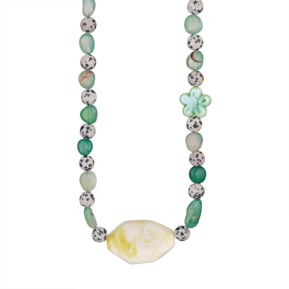 1 Piece Tropical Style Vacation Colorful Starfish Stainless Steel Gold Color Women's Beaded Necklaces h5Picture8