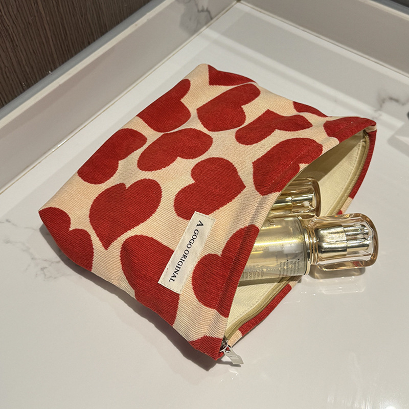 1 Piece Romantic Series Sweet Heart Corduroy Women's Bags h5Picture3