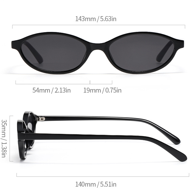 1 Piece Simple Series Casual Solid Color Plastic Women's Sunglasses h5Picture5