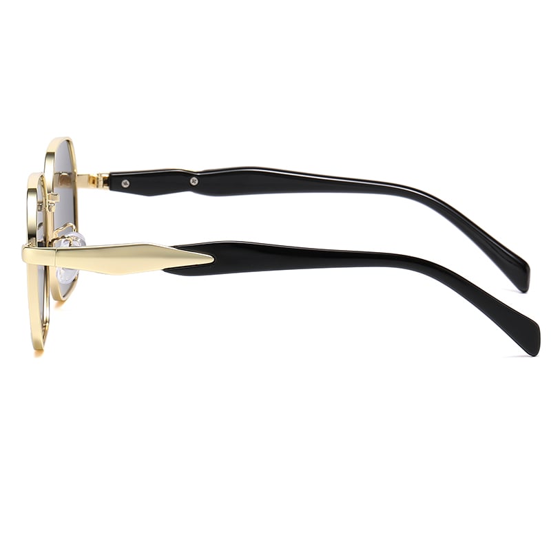 1 Pair Simple Series Casual Patchwork Stainless Steel Unisex Sunglasses Picture9