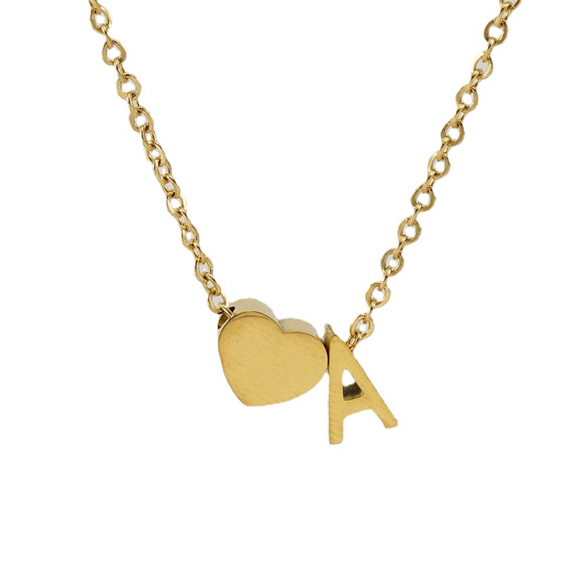 1 Piece Golden Simple Series Simple Letter Women's Pendant Necklaces Picture6