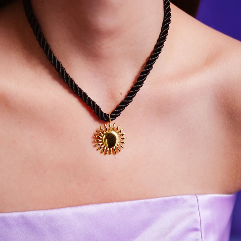 1 paio di orecchini da donna in acciaio inossidabile placcato oro 18K con sole/luna retrò della serie semplice h5Immagine4