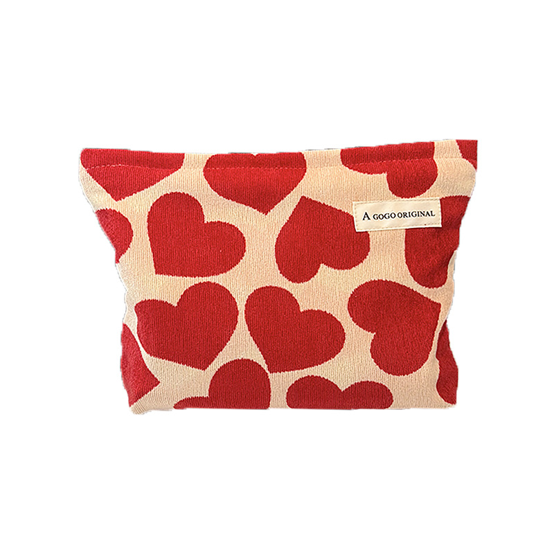 1 Piece Romantic Series Sweet Heart Corduroy Women's Bags h5Picture6