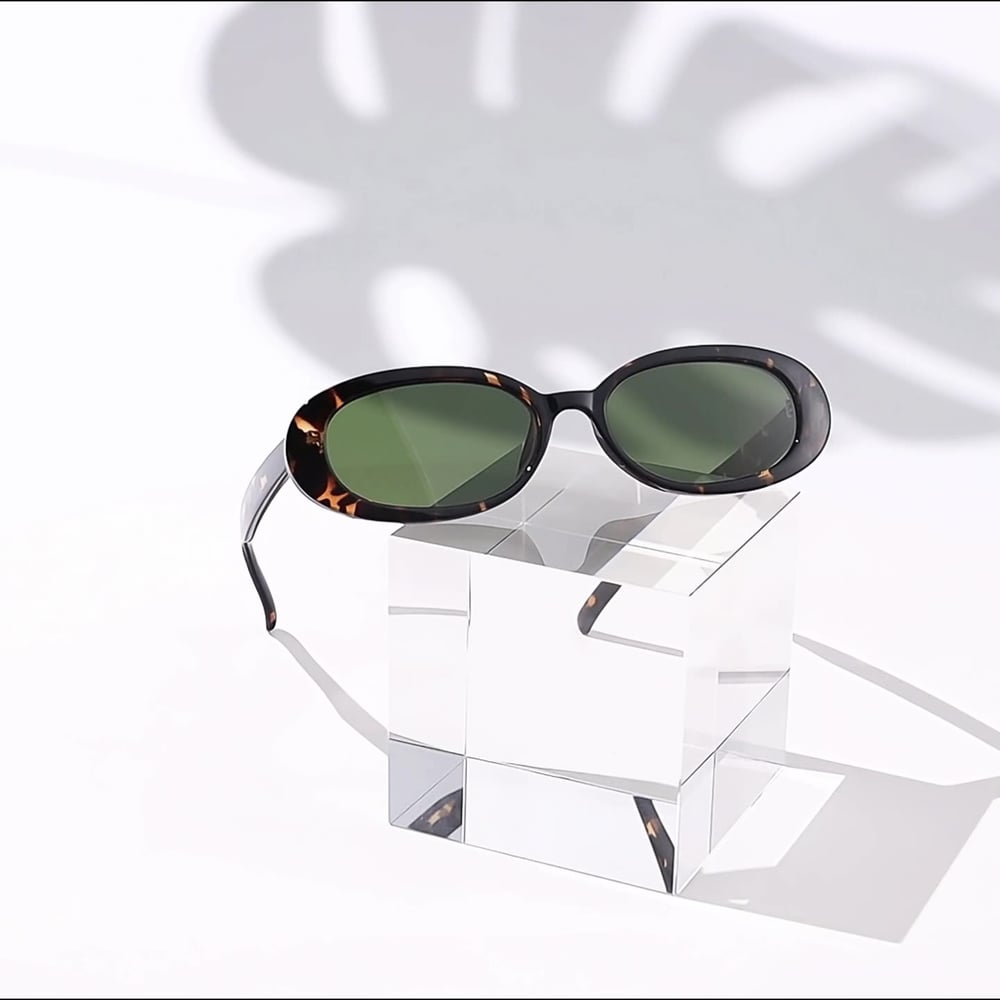 1 Pair Simple Series Daily Solid Color Plastic Women's Sunglasses h5Picture7