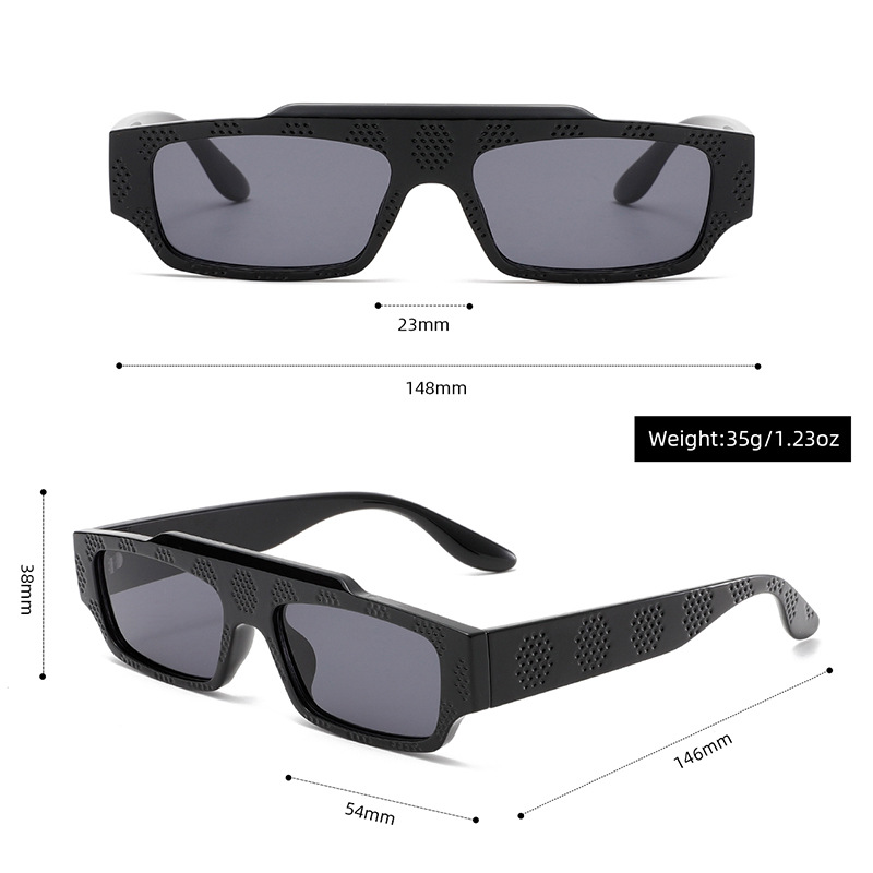 1 pieza de gafas de sol de plástico con estampado de leopardo para mujer, serie simple, para uso diario h5Imagen4