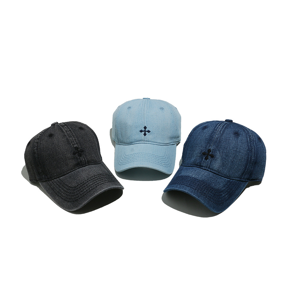 1 Piece Cross Pattern Embroidery Baseball Cap Picture4