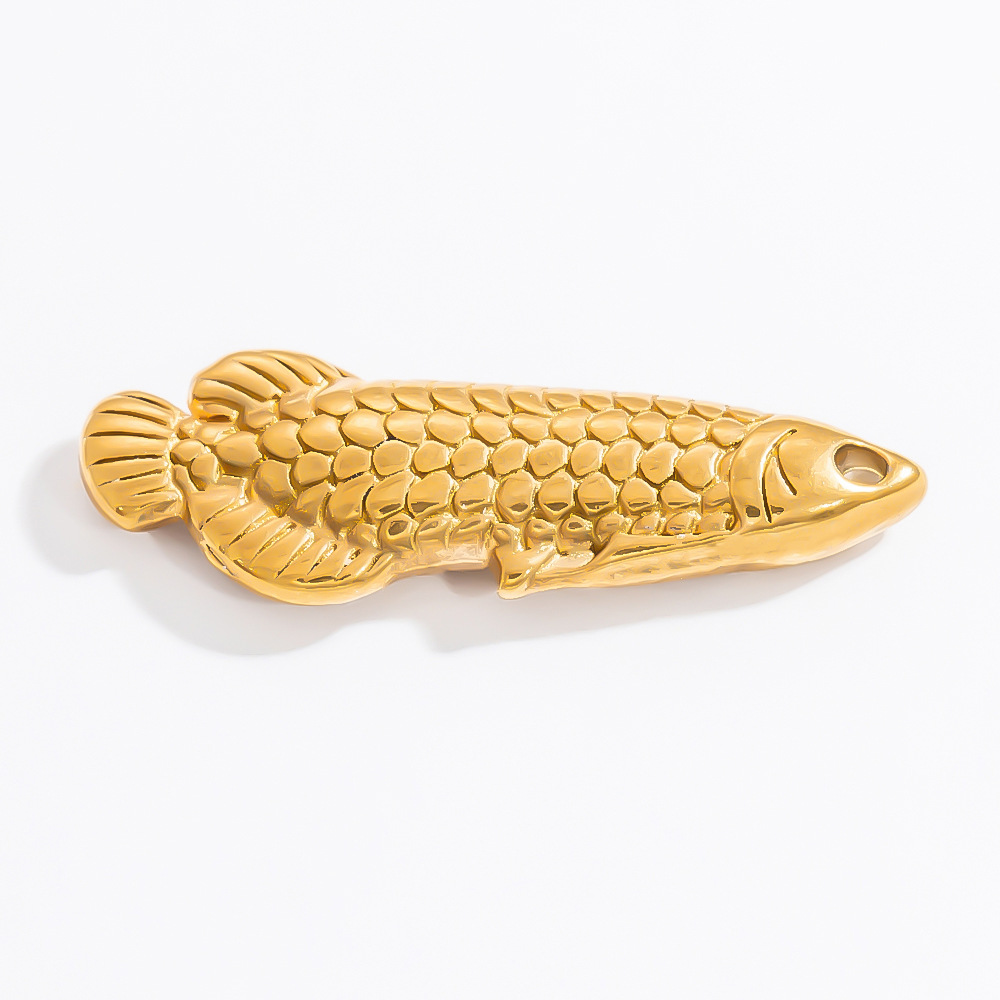 1 Pair Simple Series Daily Turtle Stainless Steel Gold Color DIY Women's Pendants h5Picture4