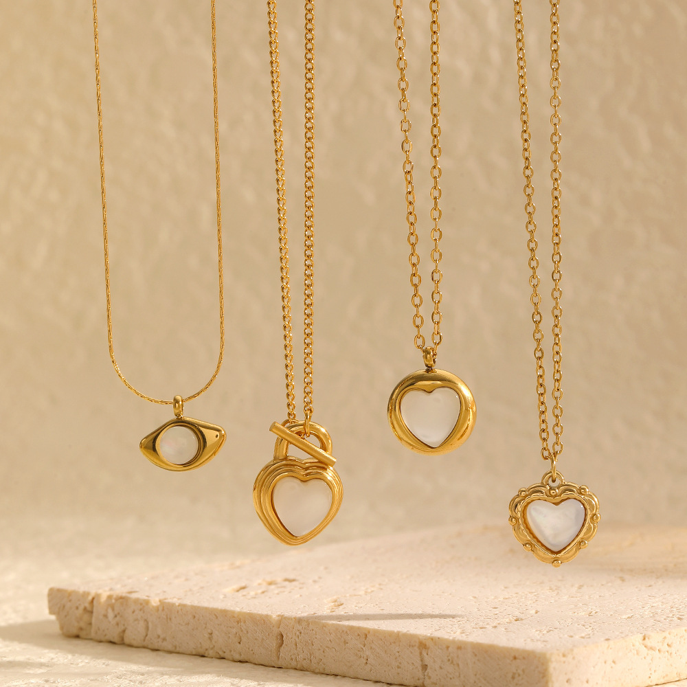 1 piece simple series retro geometric  gold plated women pendant necklaces h5Picture3