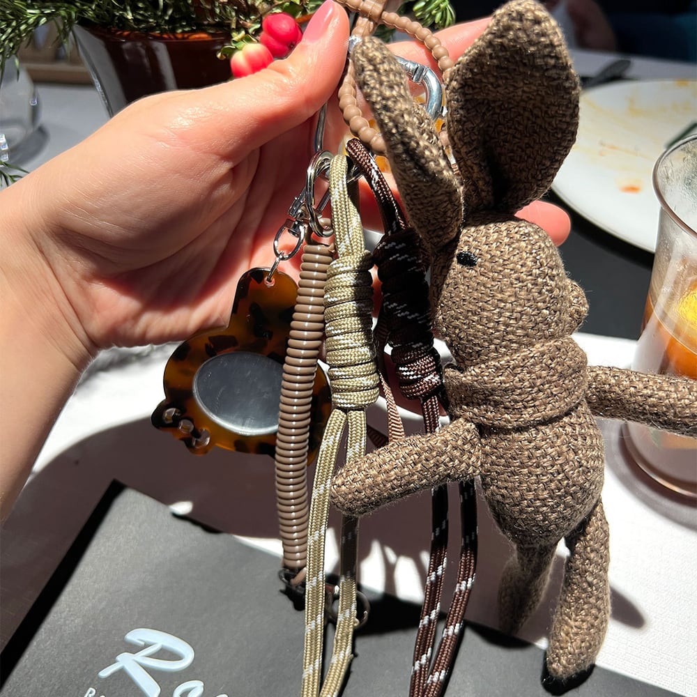 1 Piece Simple Series Cute Animal Canvas Women's Bag Charms h5Picture5