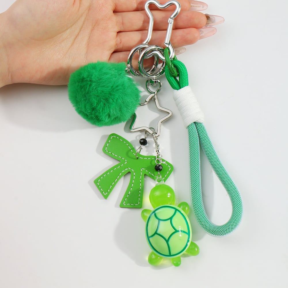 1 pieza de dijes para bolso de mujer con diamantes de imitación de aleación y lazo de serie simple h5Imagen7