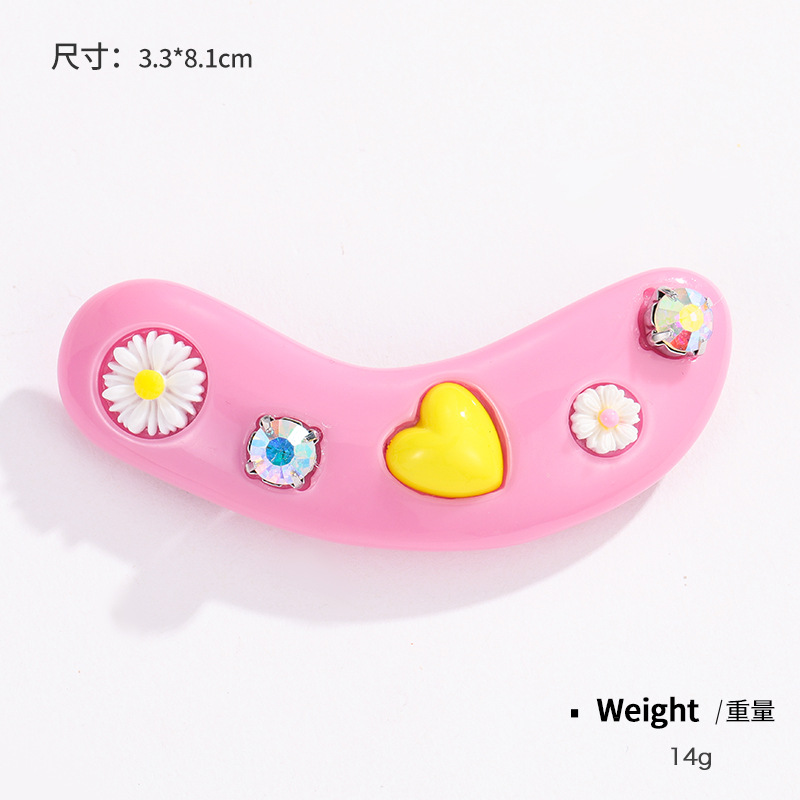 1 Piece Designable Style Vacation Flower Shape Colorful All-match Women's Hair Clips h5Picture6