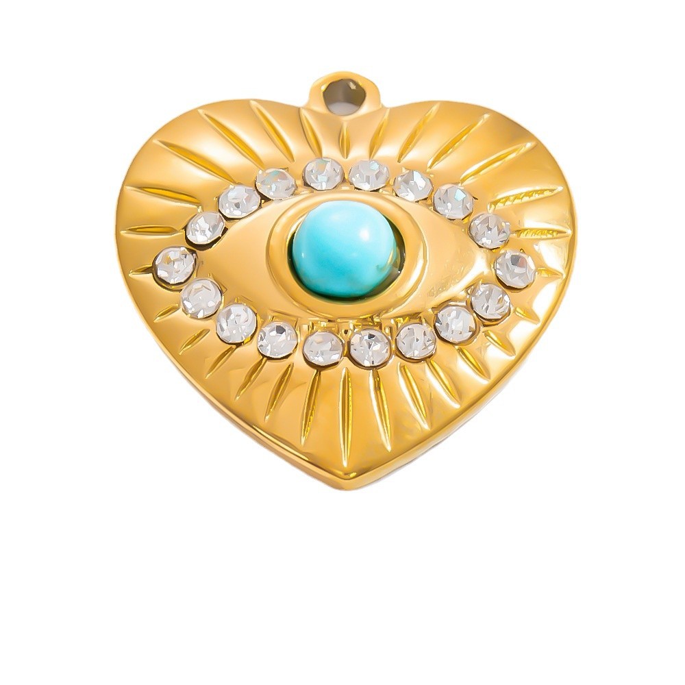 1 Piece Luxurious Series Delicate Eye Pattern Personalized Stainless Steel Gold Color Women's Pendants h5Picture10