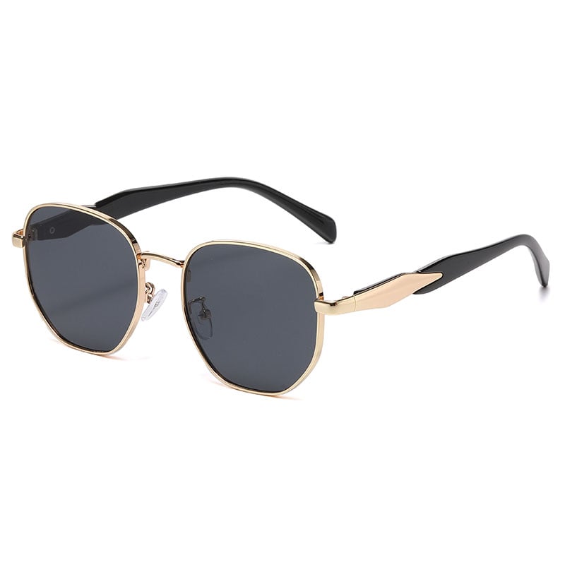 1 Pair Simple Series Casual Patchwork Stainless Steel Unisex Sunglasses 