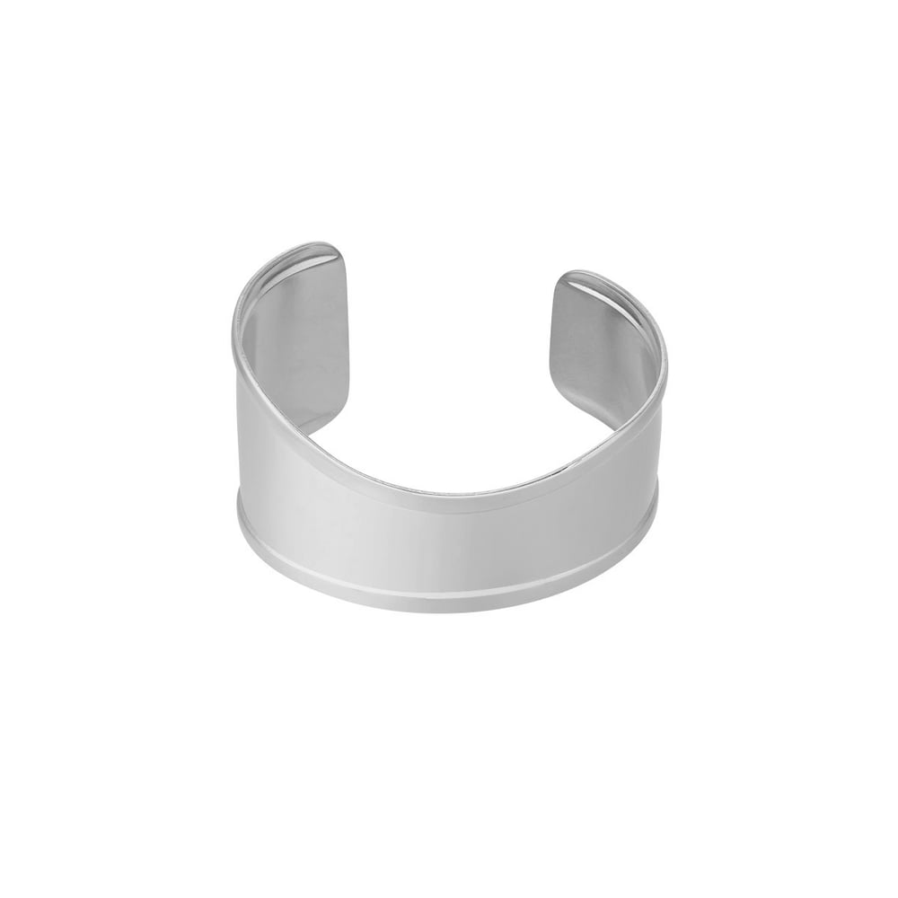 1 Piece Minimalist Series Sleek Classic Solid Stainless Steel Gold Color Women's Bangles Picture8