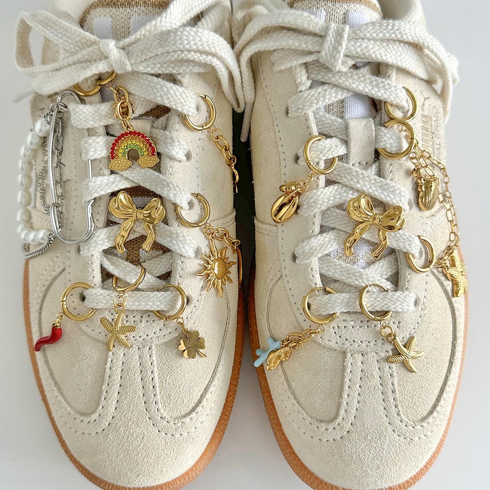 1 paio di perle dolci della serie semplice in acciaio inossidabile placcato oro 18K perle artificiali pendenti da donna h5Immagine3