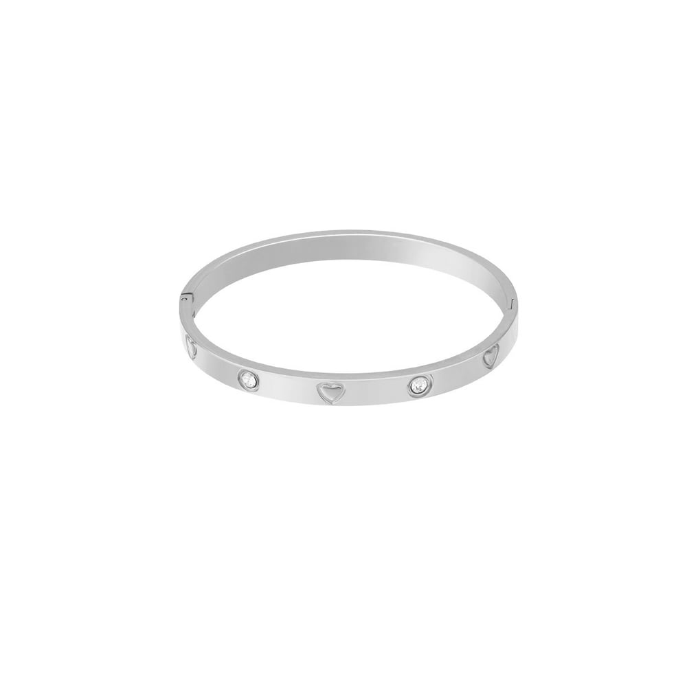 1 Piece Classic Series Delicate Circle Stainless Steel Gold Color Women's Bangles h5Picture7
