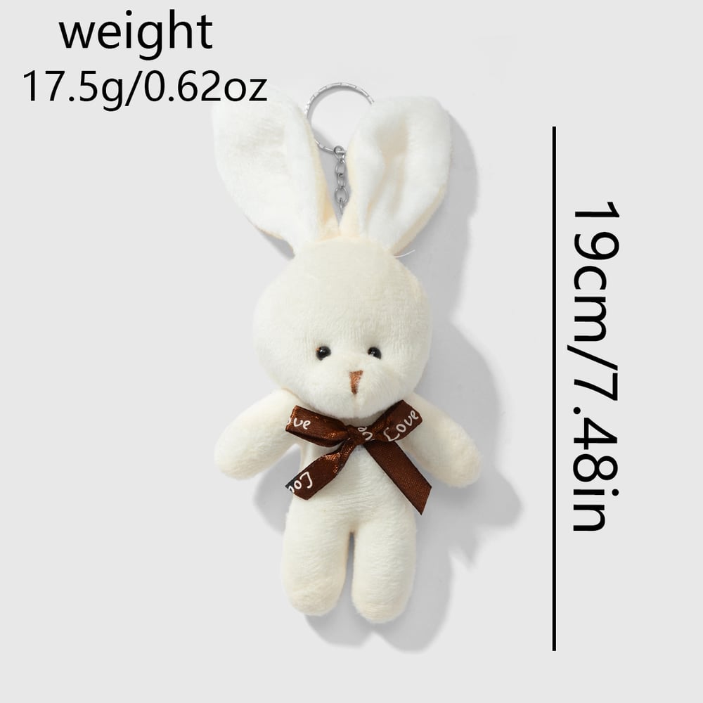 1 Piece Cute Plush Mini Doll Bear Bunny Bag Charms Picture10