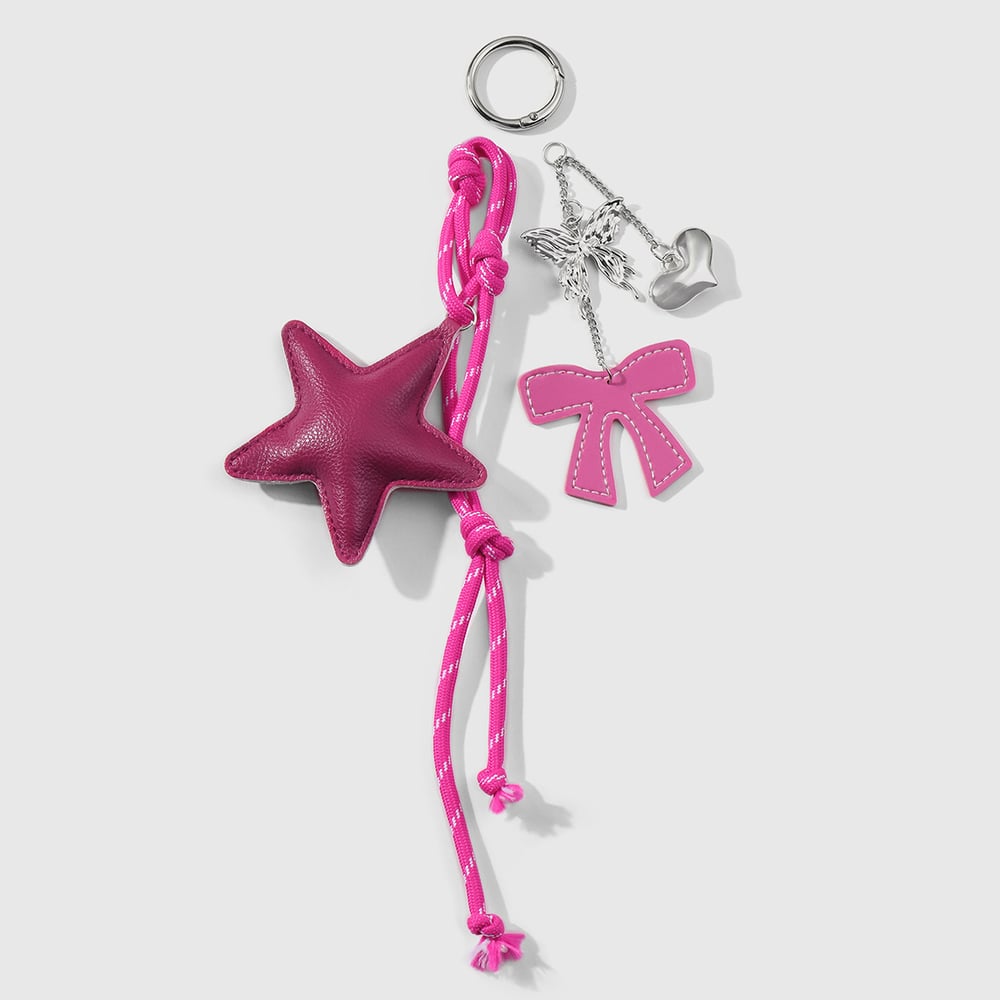 1 Piece Leather Star & Love Women's Bag Charms Picture9