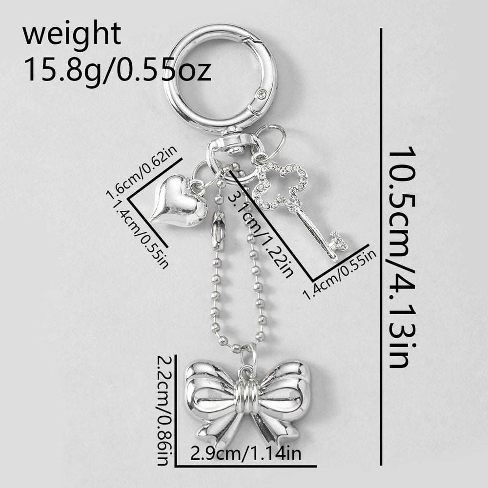 1 Piece Simple Bow & Love Bag Charms Picture7