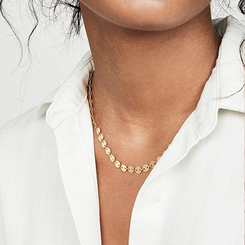 Simple Double - layer Stainless Steel Chain Women's Necklaces h5Picture3