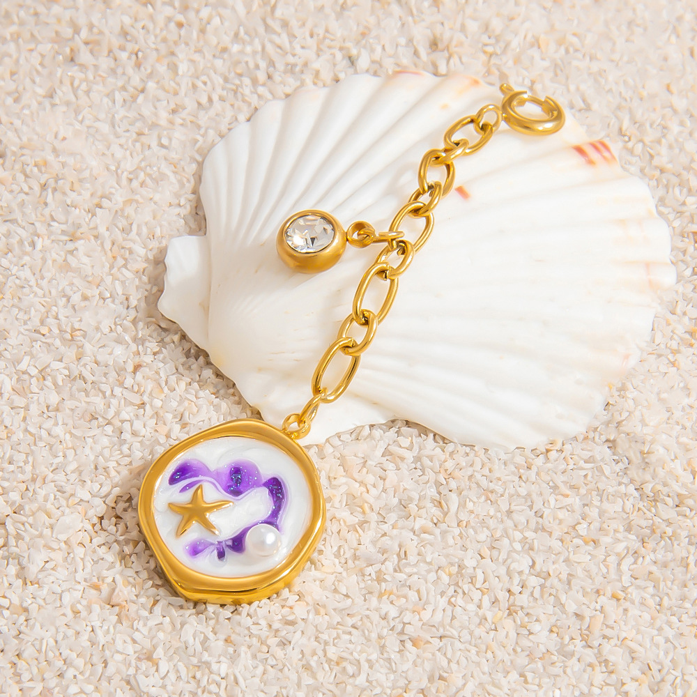 Oceanic Stainless Steel Gold Color Bikini Pendant h5Picture8