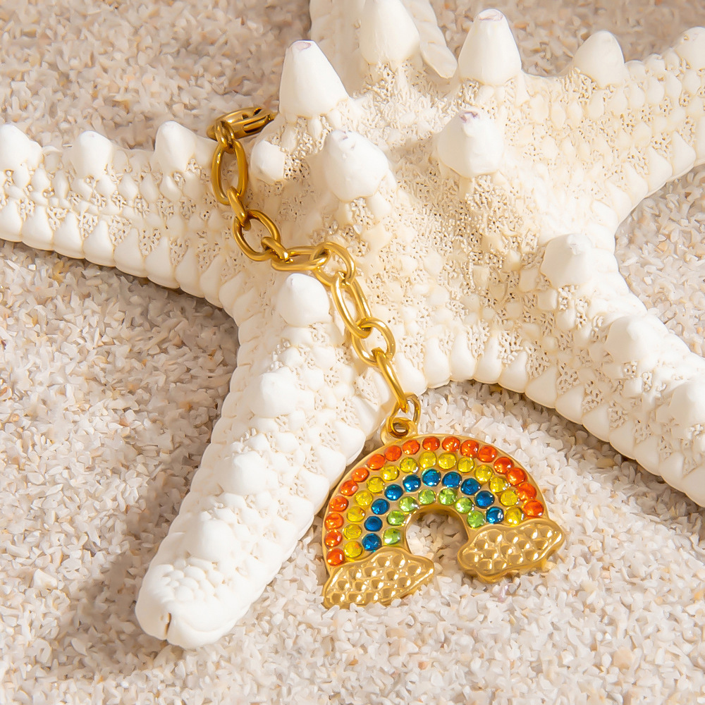 Oceanic Stainless Steel Gold Color Bikini Pendant h5Picture9