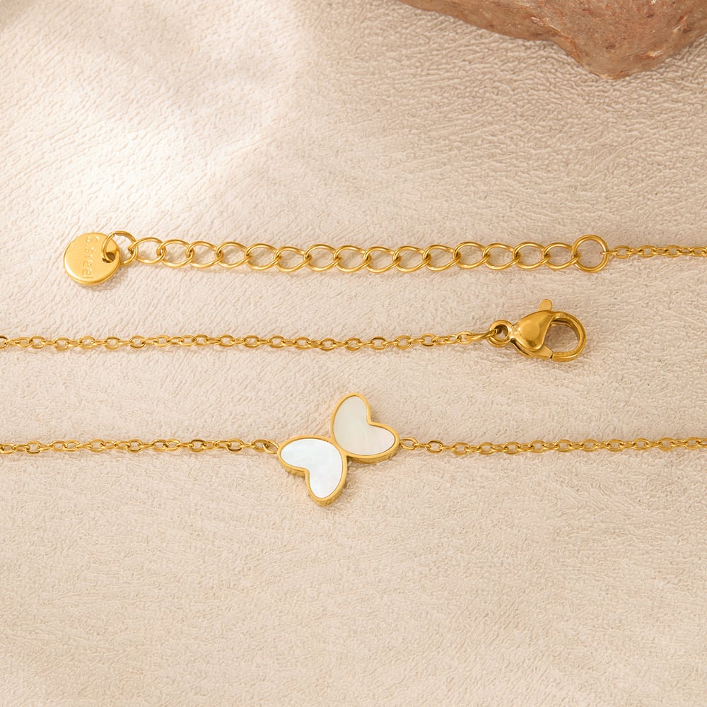 1 Stück Simple Series Daily Animal Edelstahl Goldfarben Damen-Anhänger Halsketten Bild4