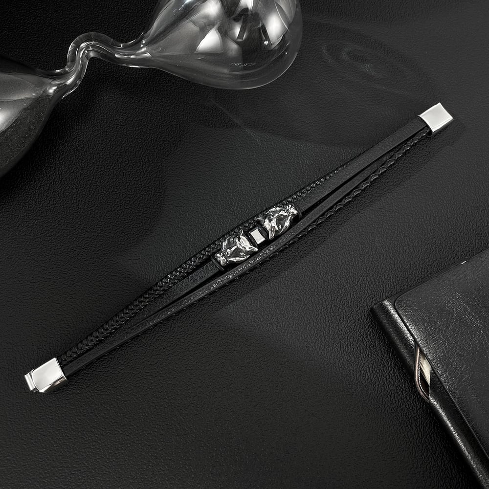 1 bracelet en cuir léopard pour homme h5Image2