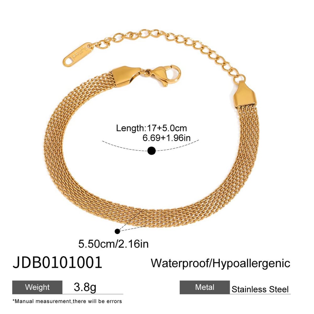 Classic Stainless Steel Gold Color Chain Necklaces