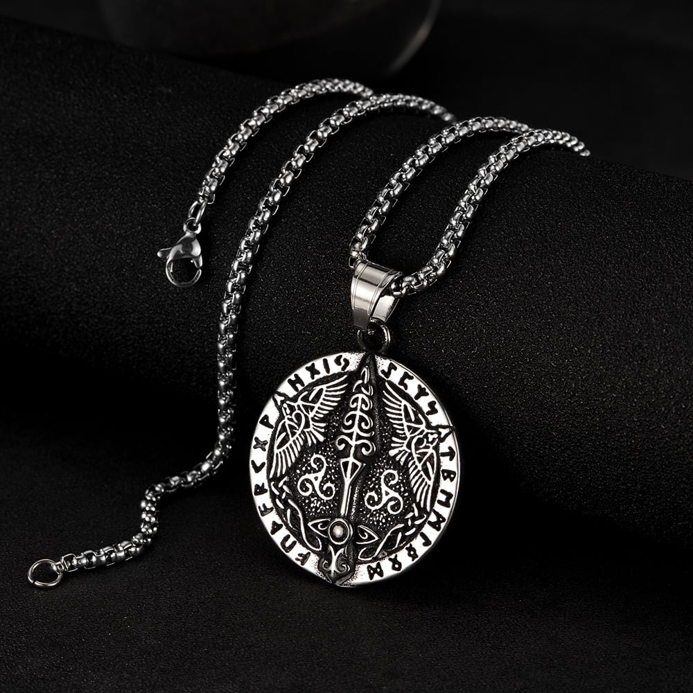 Vintage Sword Stainless Steel Men's Necklaces Picture3