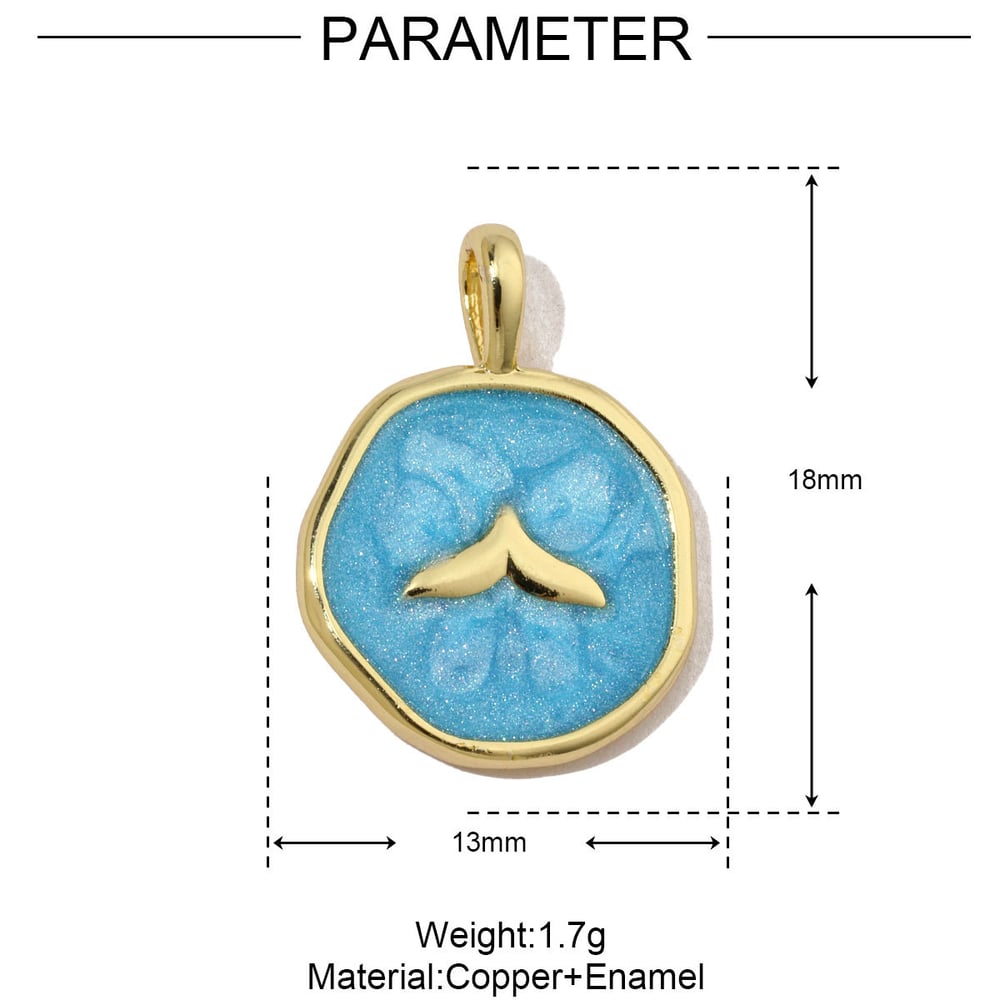 Chic Marine Organism Copper Gold Color Pendants h5Picture2