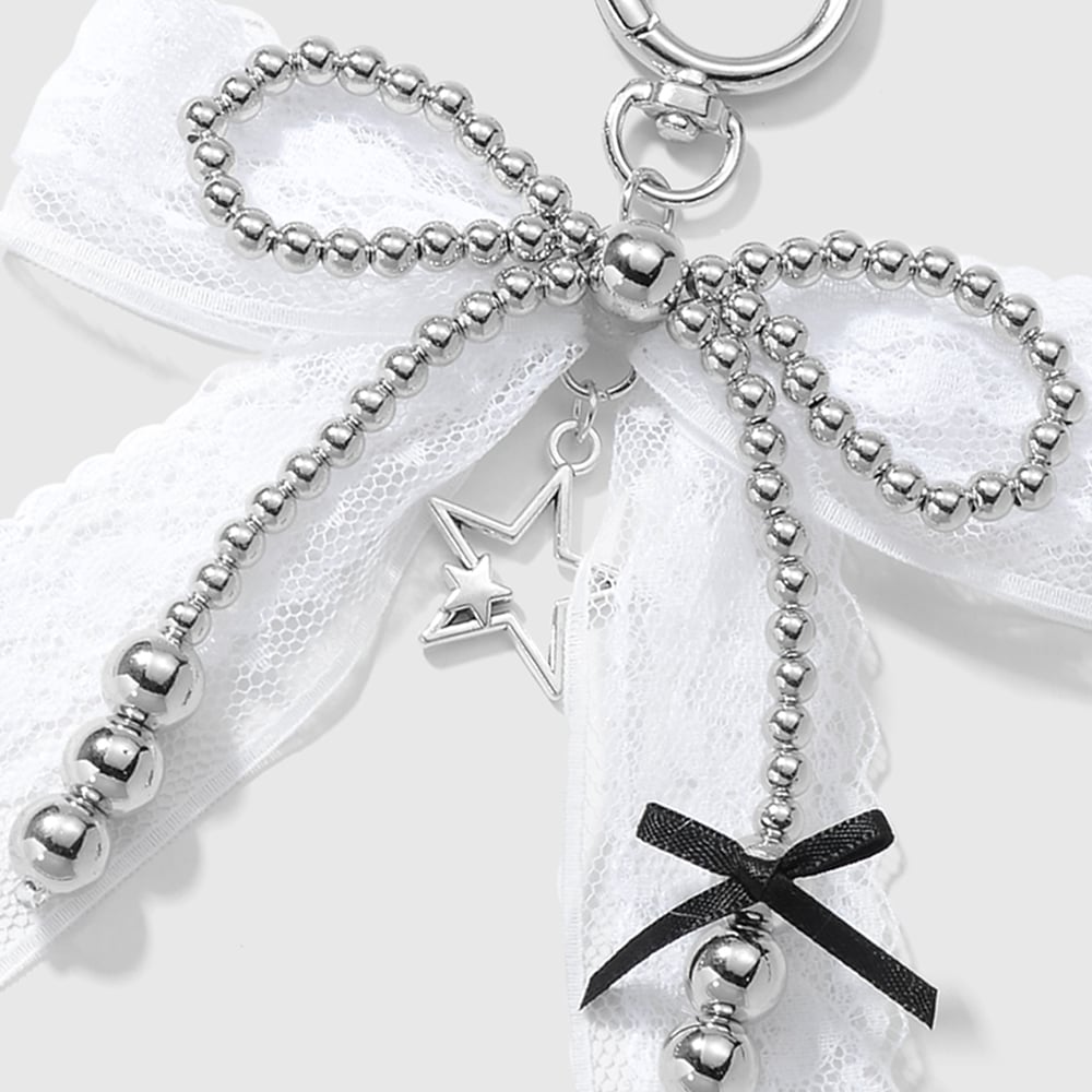 Beaded Bow Knot Bag Charms Picture5