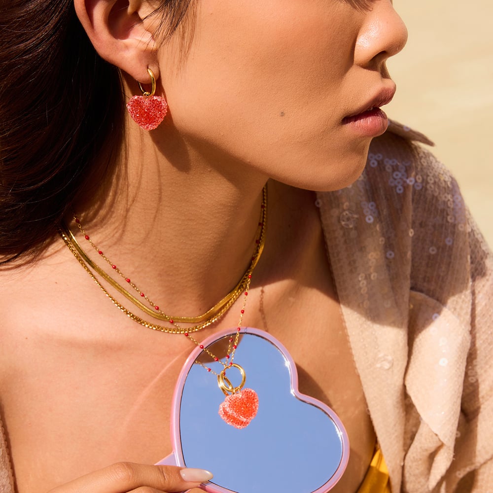 Sweet Heart Drop Earrings h5Picture3