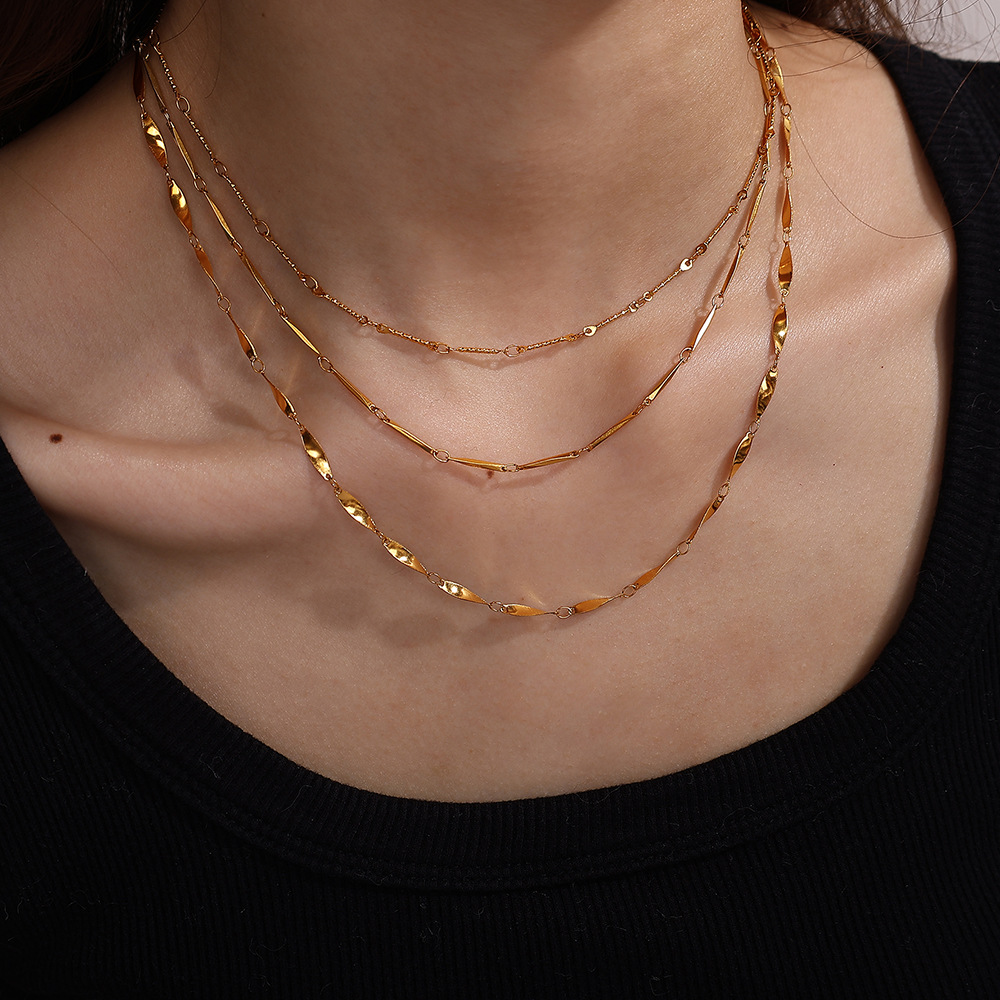 Daily Chain Gold Color Chain Necklaces h5Picture4