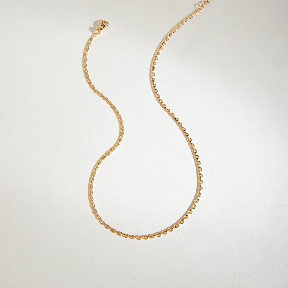 1 Piece Chain Stainless Steel Gold Color  Women's DIY Chain Necklaces h5Picture5