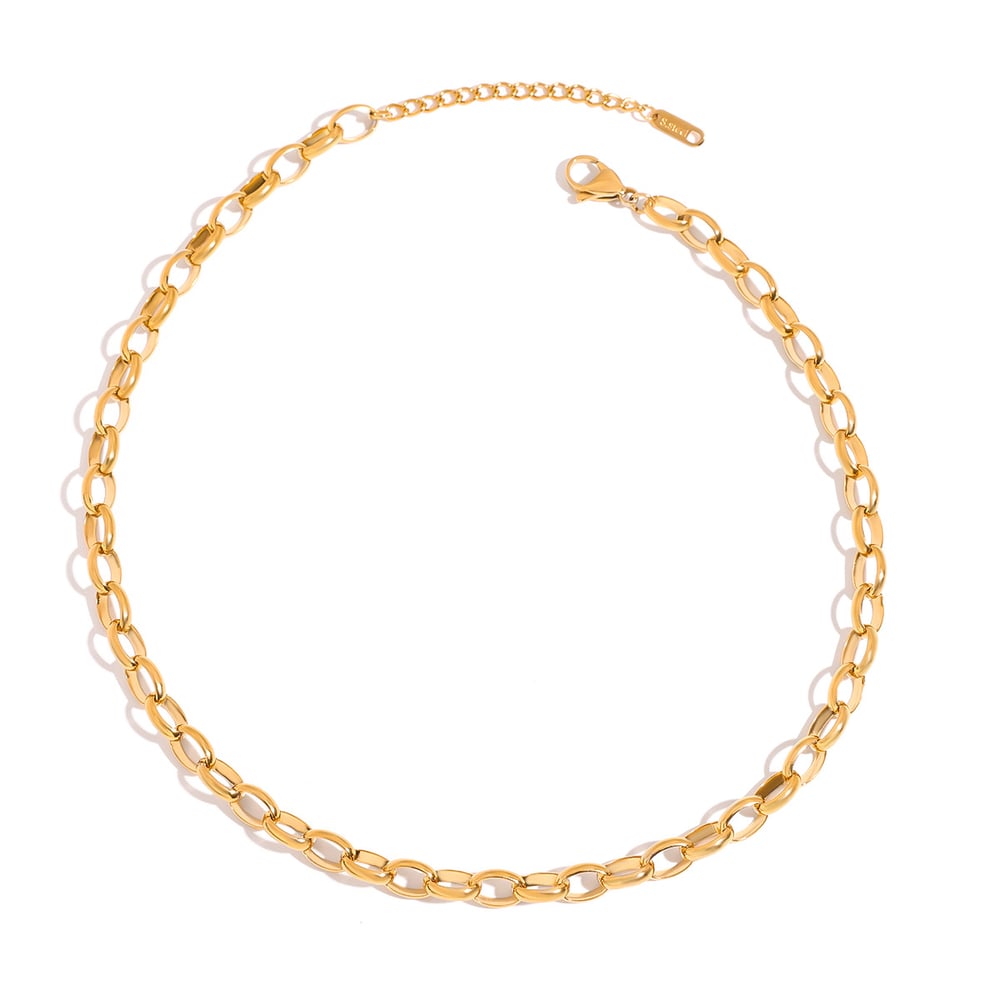 1 Piece Chain Stainless Steel Gold Color  Women's DIY Chain Necklaces h5Picture5