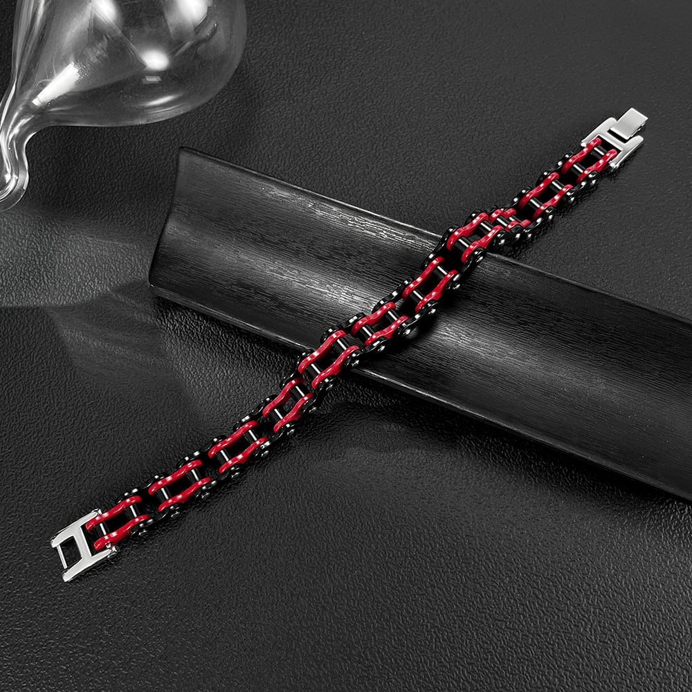 1 Piece Colorful Chain Stainless Steel Men's Bracelets h5Picture6