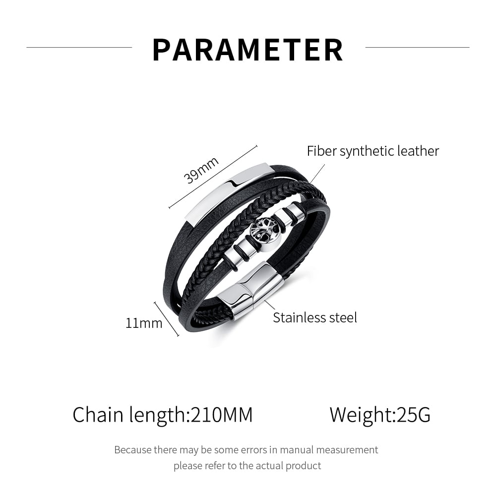 1 Piece Tree Of Life Stainless Steel Men's Bracelets h5Picture7