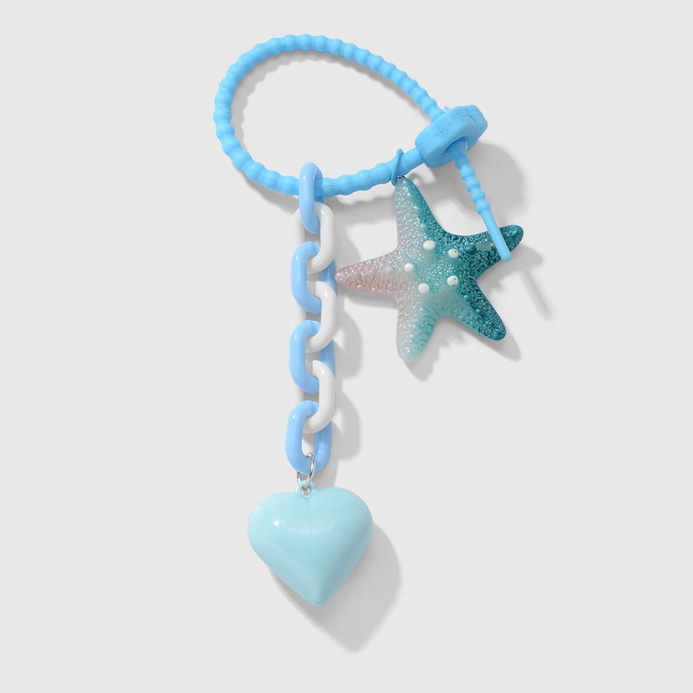 Sweet Leather Heart Bag Charms