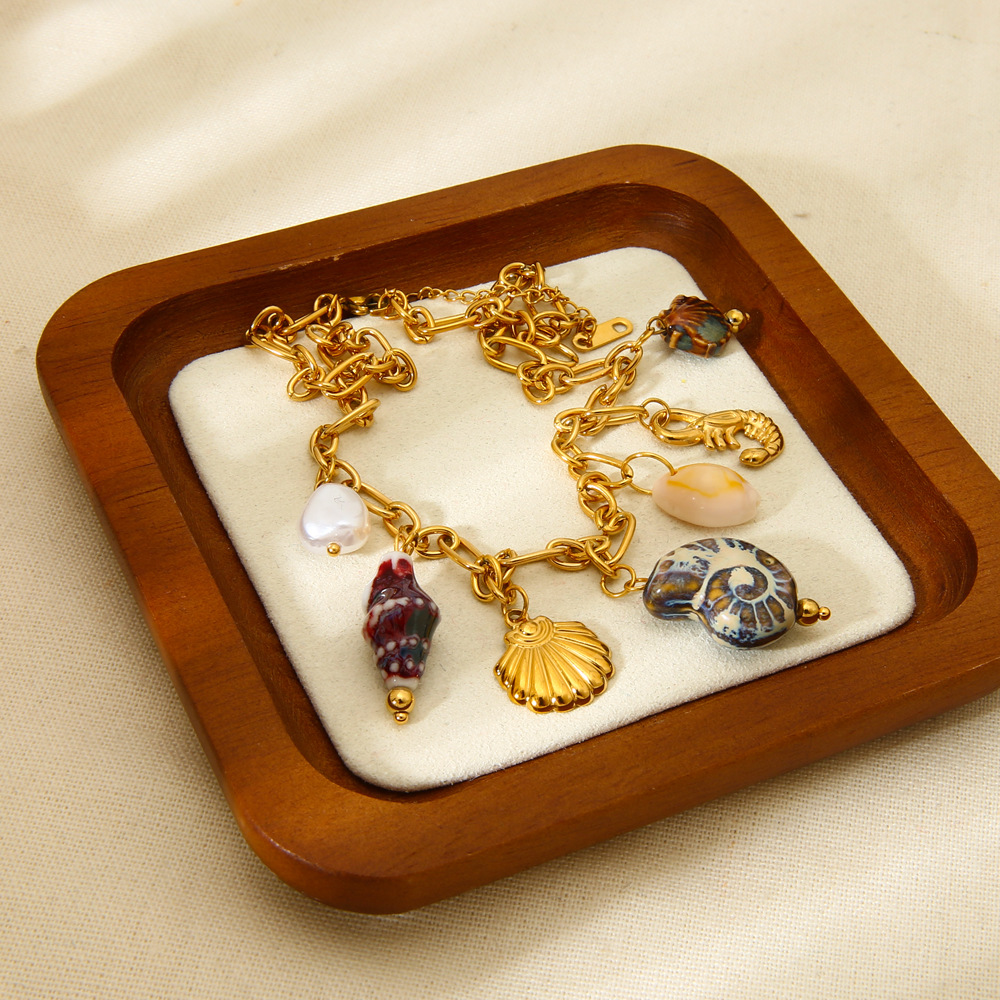 Mode Vintage Ocean Collectie Roestvrijstalen Hanger Ketting h5Afbeelding3