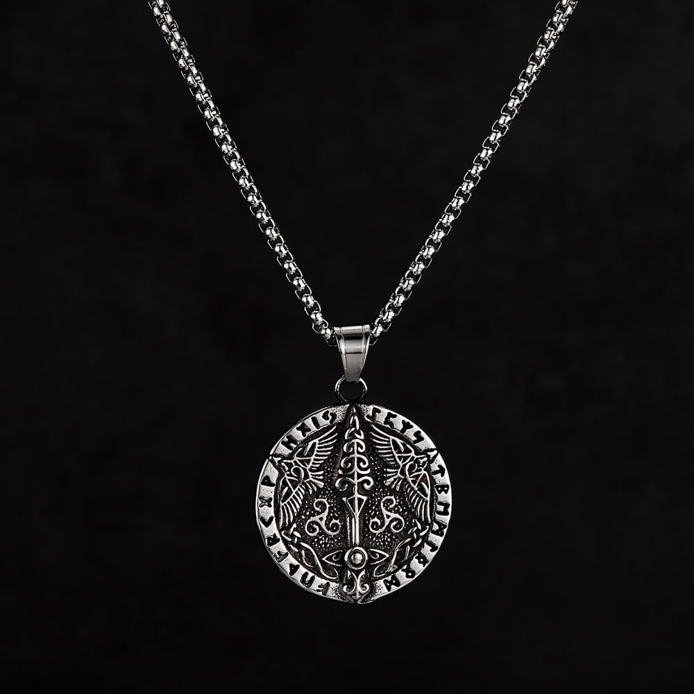 Vintage Sword Stainless Steel Men's Necklaces Picture7
