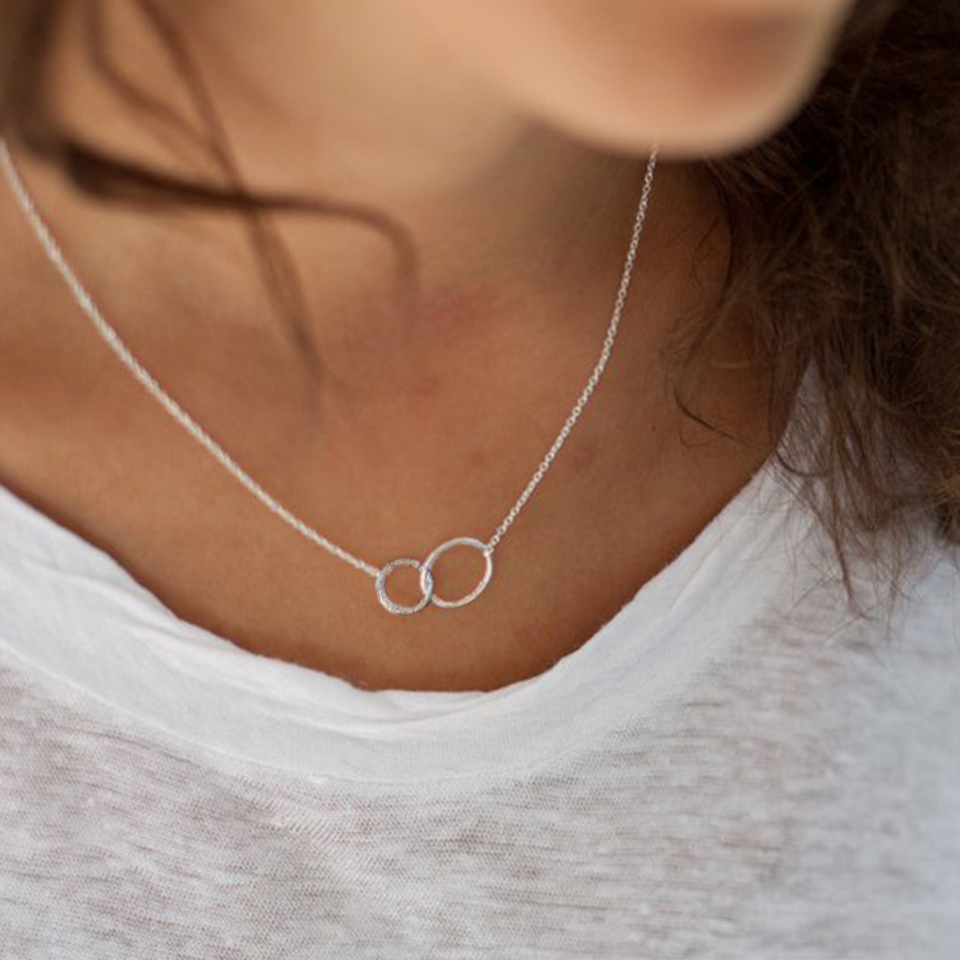 Colliers simples, polyvalents et empilables à double couche pour clavicules h5Image6