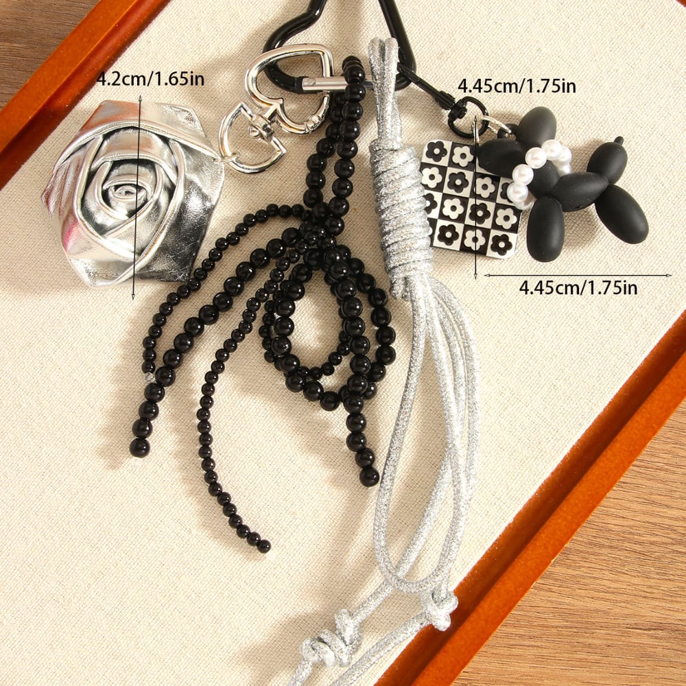 1 Piece Luxurious Series Daily Flower PU Women's Bag Charms h5Picture2