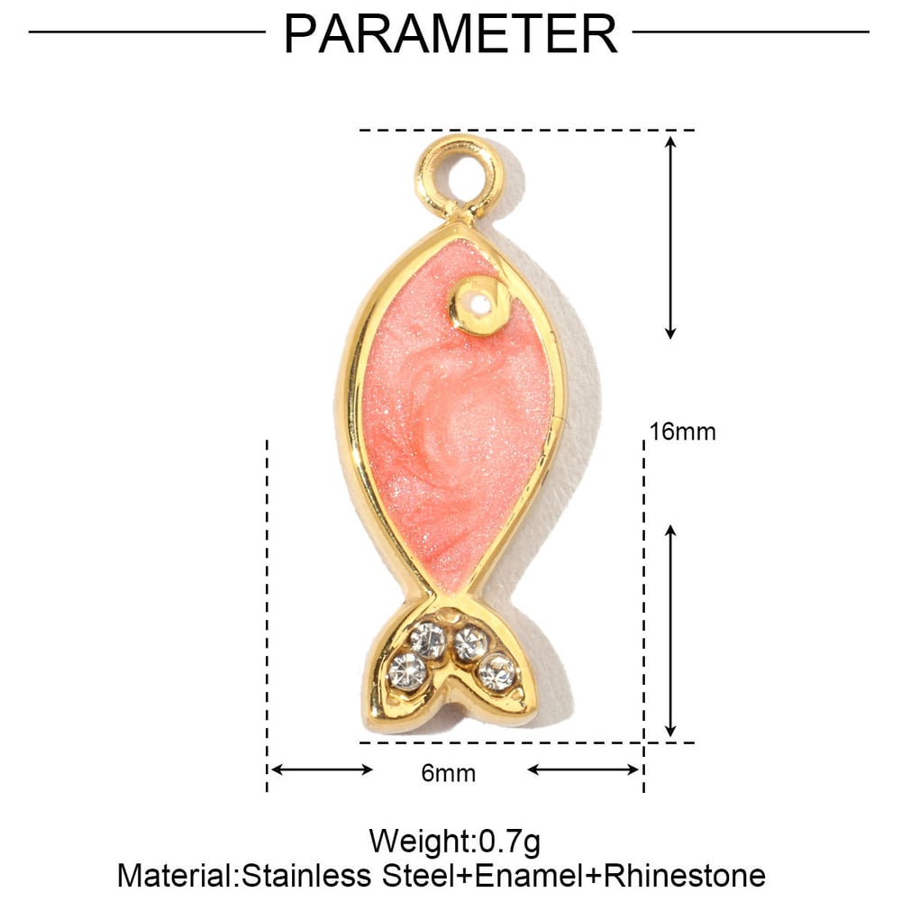 Vivid Watermelon Stainless Steel Gold Color Pendants h5Picture2
