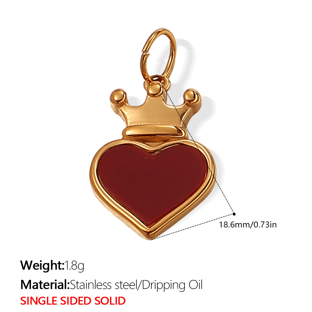 Daily Heart Stainless Steel Gold Color Pendants