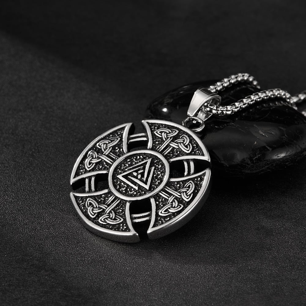 Şık Kelt Düğümü Paslanmaz Çelik Erkek Kolyeleri h5Resim6