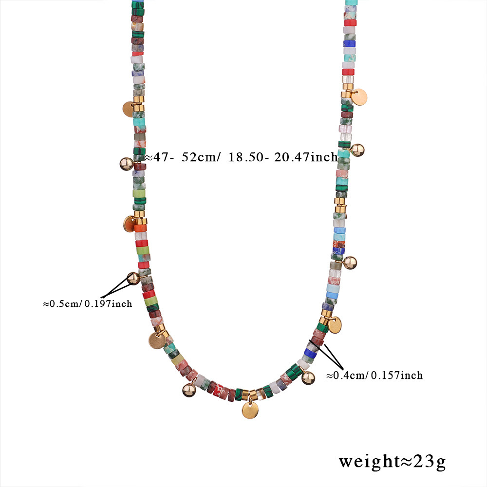 Bohemian Natural Stone Beads Women's Beaded Necklaces Picture2