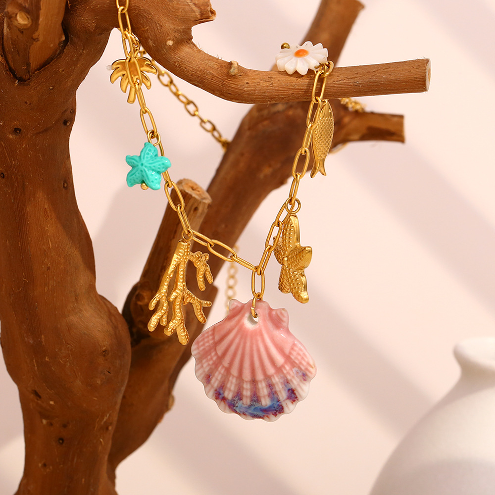 Sweet Oceanic Shell Women's Pendant Necklaces h5Picture4