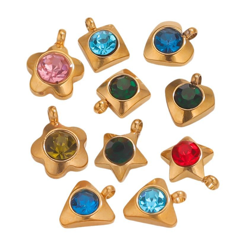Delicate Vivid Heart Stainless Steel Gold Color Women's Pendants h5Picture6