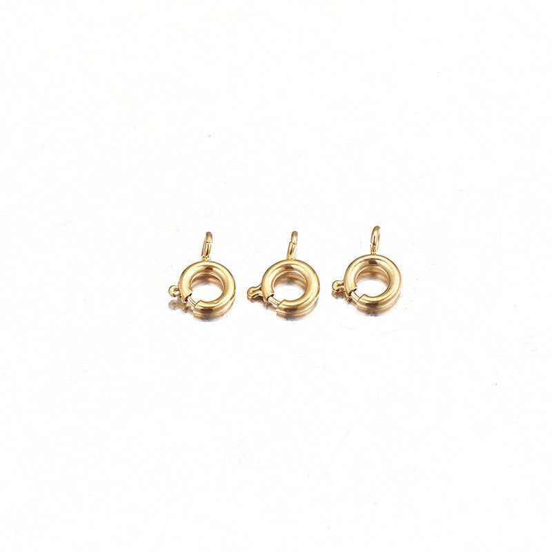 1 piece diy  annular clasp stainless steel gold color women's pendants Picture4